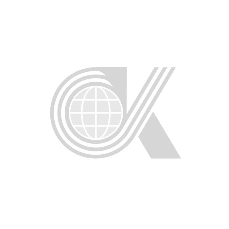 Gray logo with a stylized letter K and a globe in the center, featuring curved lines wrapping around the globe and forming part of the letter. The background is white.